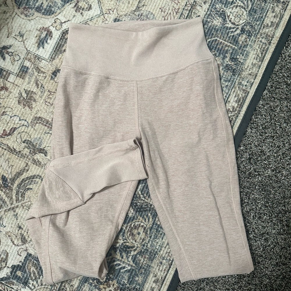 High-Waist Alosoft Lounge Legging heather pink
